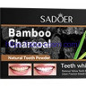 Отбеливающий зубной порошок Sadoer от пятен от кофе и чая – с бамбуковым углем(05589)