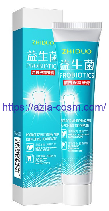 Отбеливающая зубная паста Zhiduo с пробиотиками (16356)