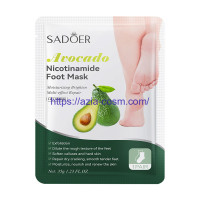 Восстанавливающая маска Sadoer для ног с авокадо и ниацинамидом(08801)
