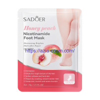 Питательная маска Sadoer для ног с персиком и ниацинамидом(08740)
