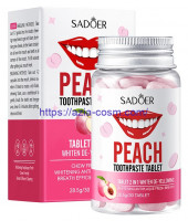 Зубная паста Sadoer в жевательных таблетках – со вкусом персика (11191)