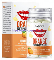 Зубная паста Sadoer в жевательных таблетках – со вкусом апельсина (11412)