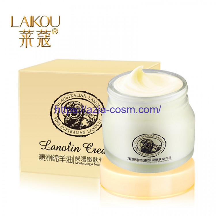 Питательный крем для лица и шеи с ланолином Laikou(0655)
