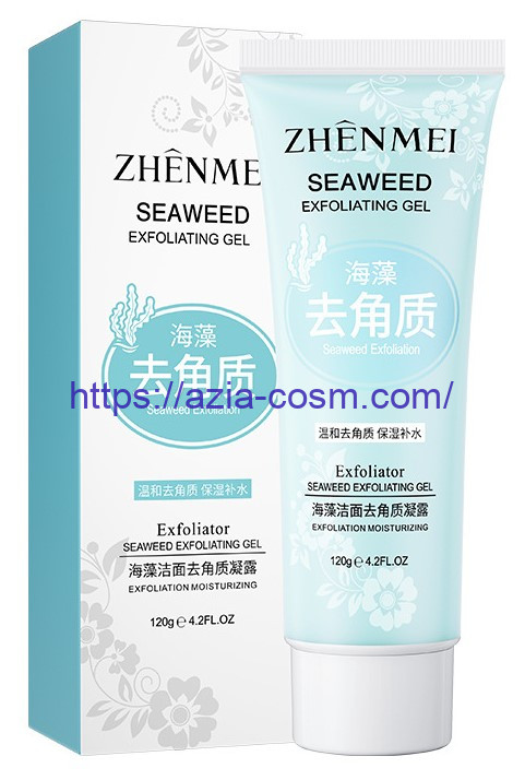 Нежный гелевый скраб Zhenmei с экстрактом морскими водорослями(75852)